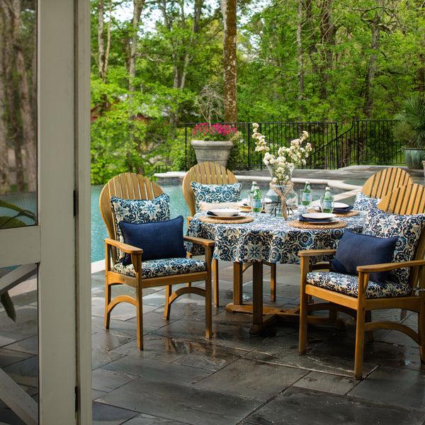 Pillow Perfect Outdoor/Indoor Rave Indigo Rectangular Throw Pillow (Set Of 2)