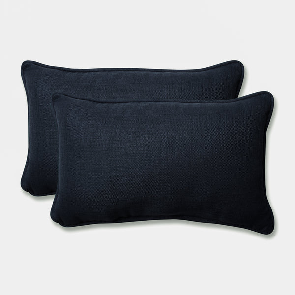 pillow perfect Outdoor/Indoor Rave Indigo Rectangular Throw Pillow (Set of 2)
