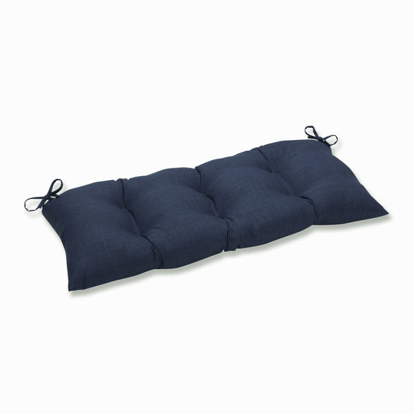 pillow perfect Outdoor/Indoor Rave Indigo Tufted Bench/Swing Cushion