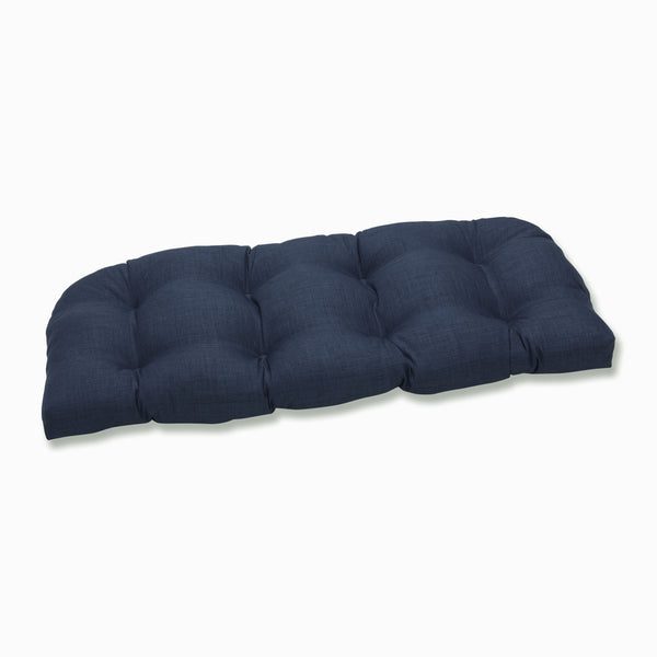 pillow perfect Outdoor/Indoor Rave Indigo Wicker Loveseat Cushion