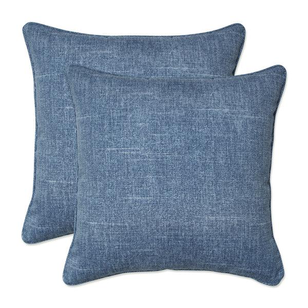 pillow perfect Outdoor/Indoor Tory Denim 16.5-inch Throw Pillow (Set of 2)