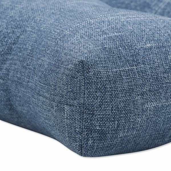 Pillow Perfect Outdoor/Indoor Tory Denim 56" Blown Bench