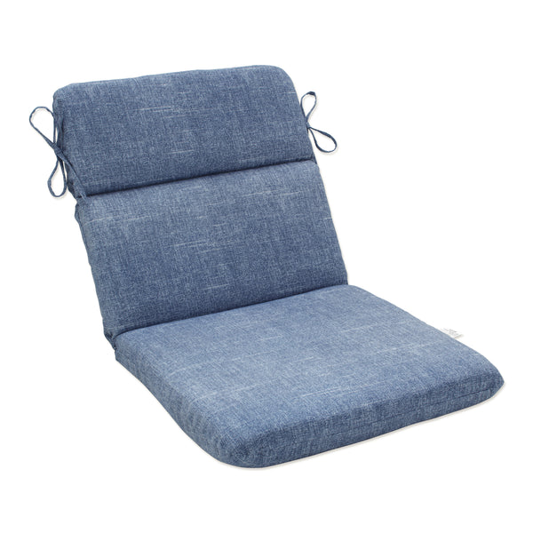 pillow perfect Outdoor/Indoor Tory Denim Rounded Corners Chair Cushion