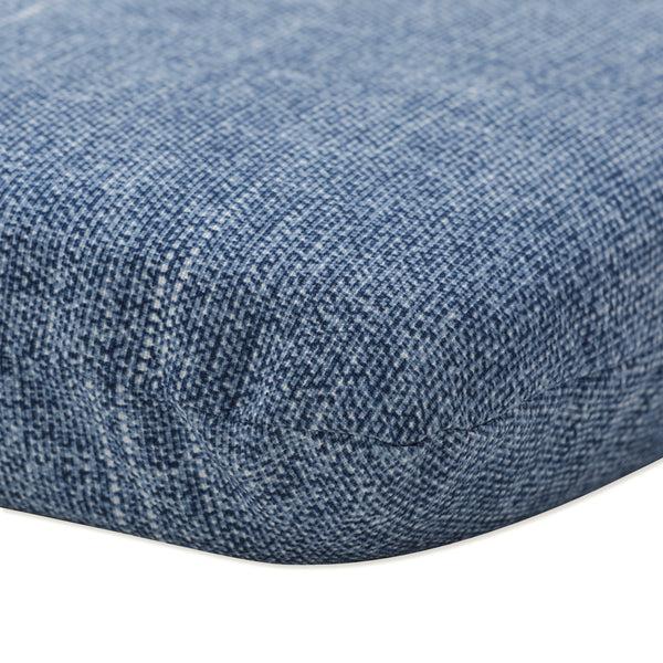 Pillow Perfect Outdoor/Indoor Tory Denim Rounded Corners Seat Cushion (Set Of 2)