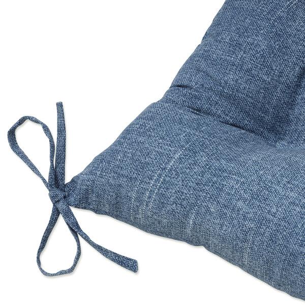 Pillow Perfect Outdoor/Indoor Tory Denim Tufted Seat Cushions