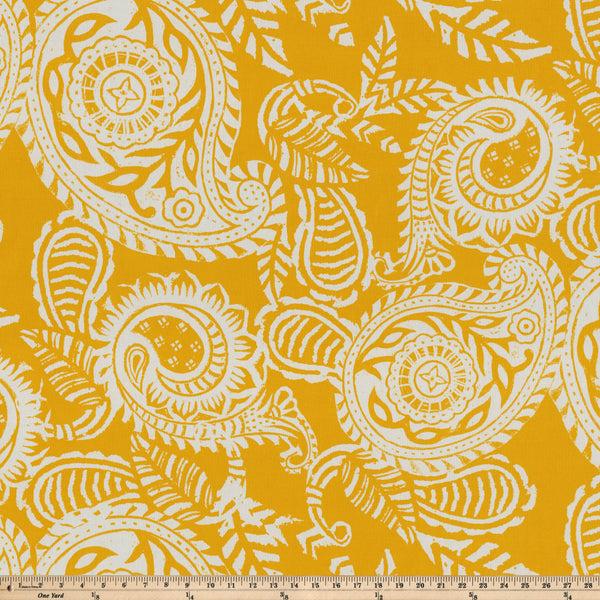 Pillow Perfect Addie Egg Yolk Fabric
