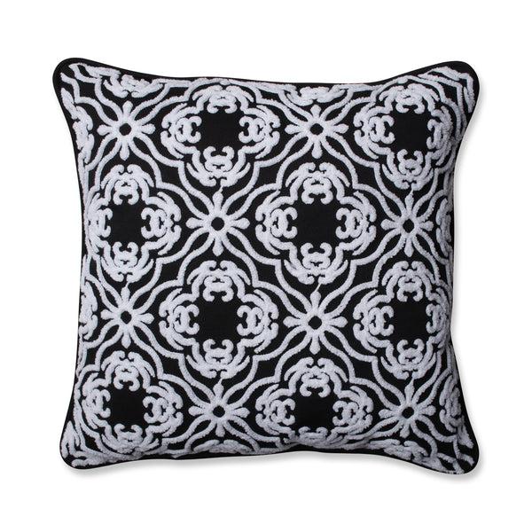 pillow perfect Allee Black 18-Inch Throw Pillow