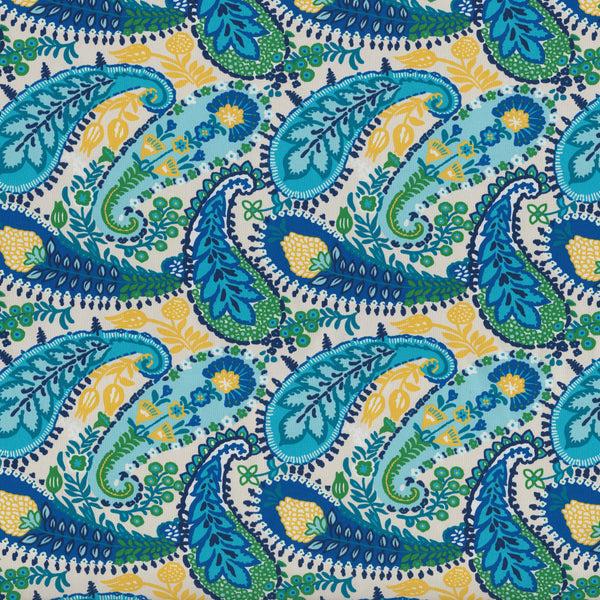 pillow perfect Amalia Paisley Blue Fabric