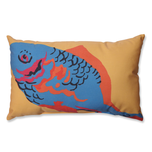 pillow perfect Blue Fish Rectangular Throw Pillow