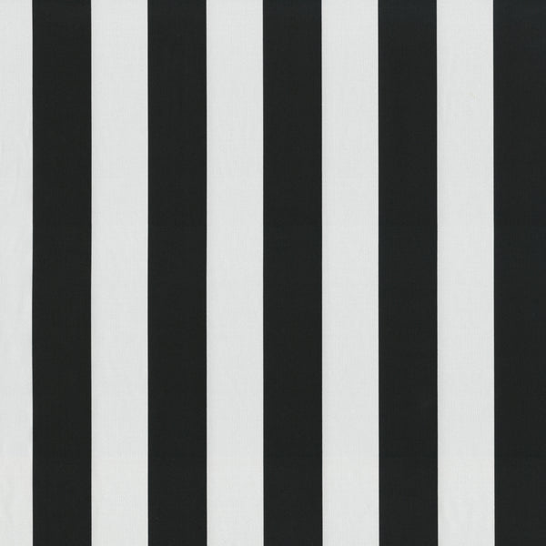 pillow perfect Cabana Stripe Black Fabric