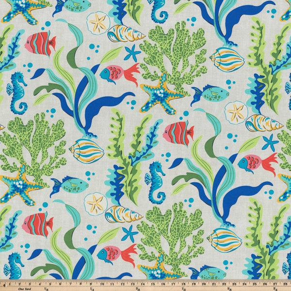 Pillow Perfect Coral Bay Blue Fabric