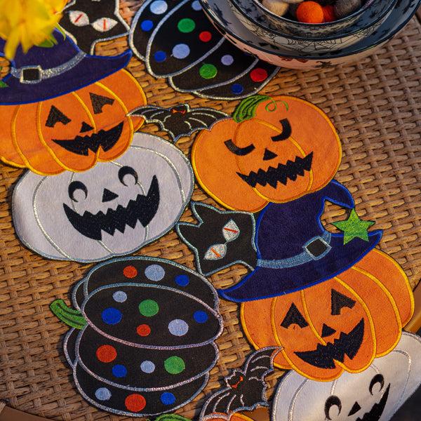 Pillow Perfect Halloween Party Black Tablerunners