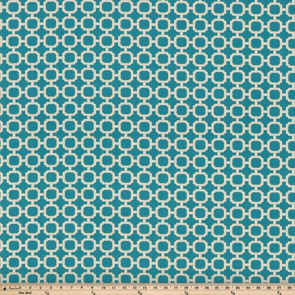 Pillow Perfect Hockley Teal Fabric