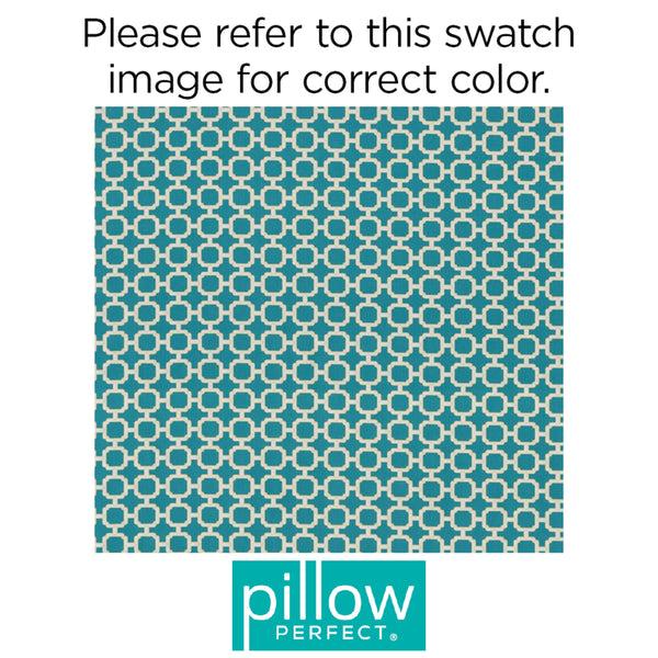 Pillow Perfect Hockley Teal Fabric