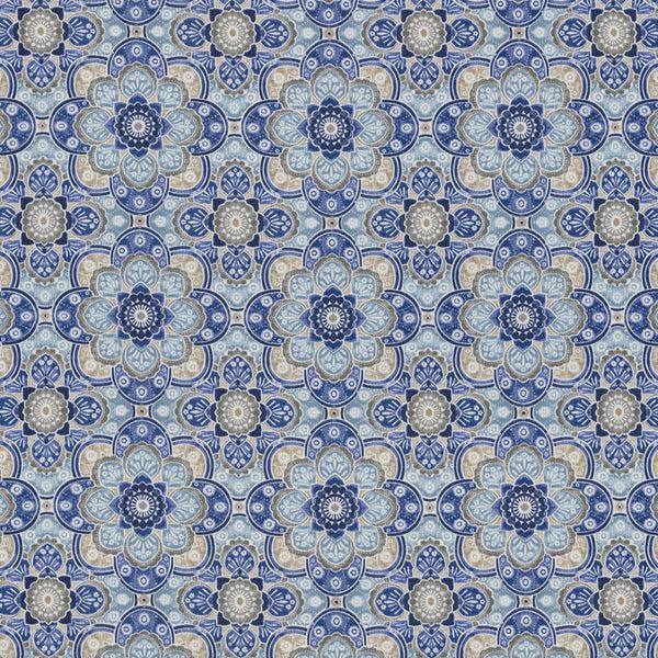 pillow perfect Keyzu Medallion Mariner Fabric