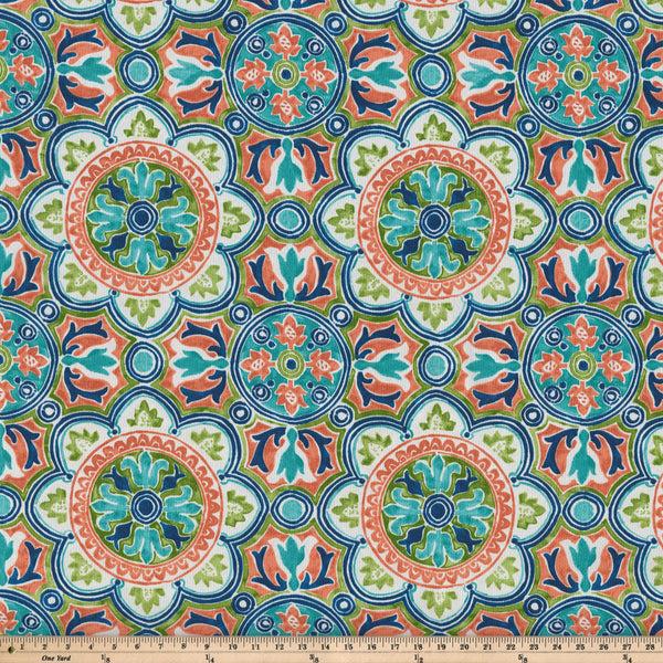 Pillow Perfect Lagoa Tile Flamingo Fabric