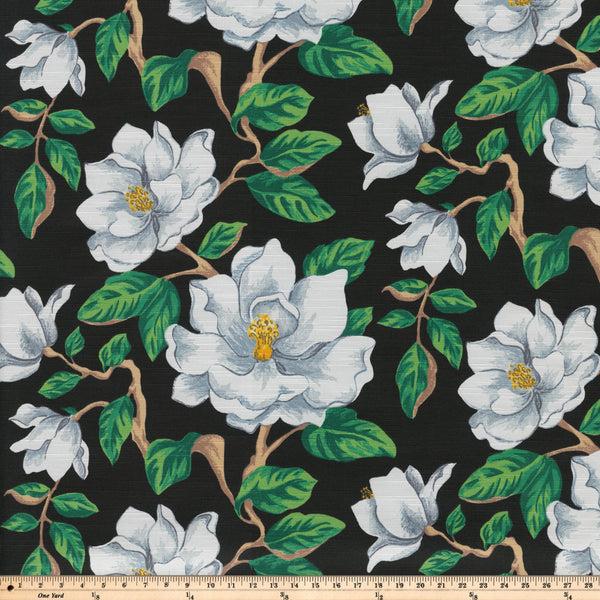 Pillow Perfect Magnolia Black Fabric