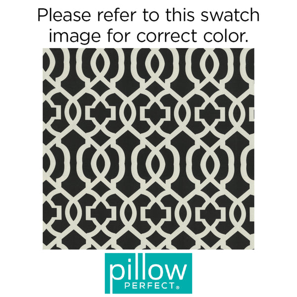 Pillow Perfect New Geo Black/White Fabric