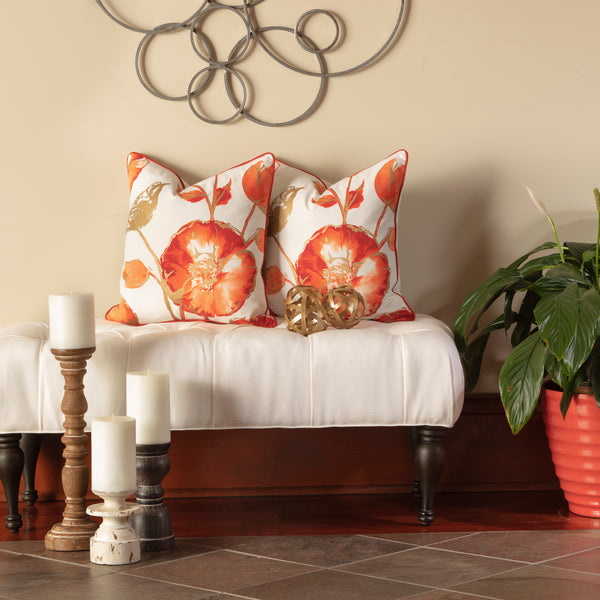 Pillow Perfect Olivia Rust 16.5-Inch Throw Pillow