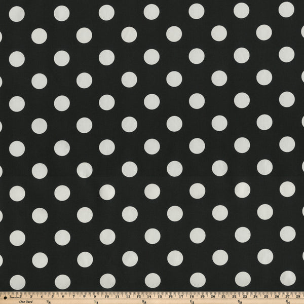 Pillow Perfect Polka Dot Black Fabric
