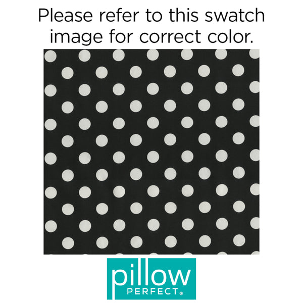 Pillow Perfect Polka Dot Black Fabric
