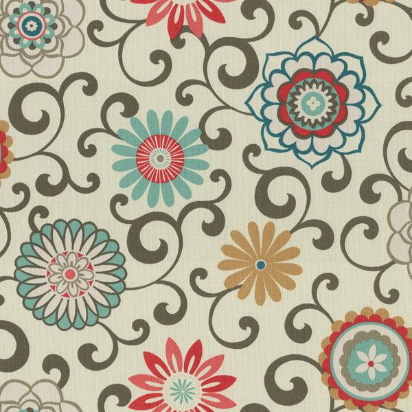 pillow perfect Pom Pom Play Peachtini Fabric