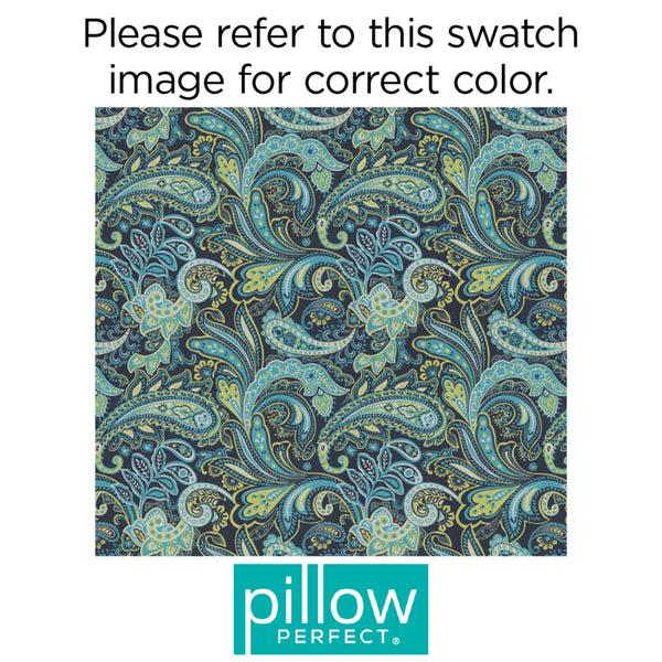 Pillow Perfect Pretty Paisley Navy Fabric