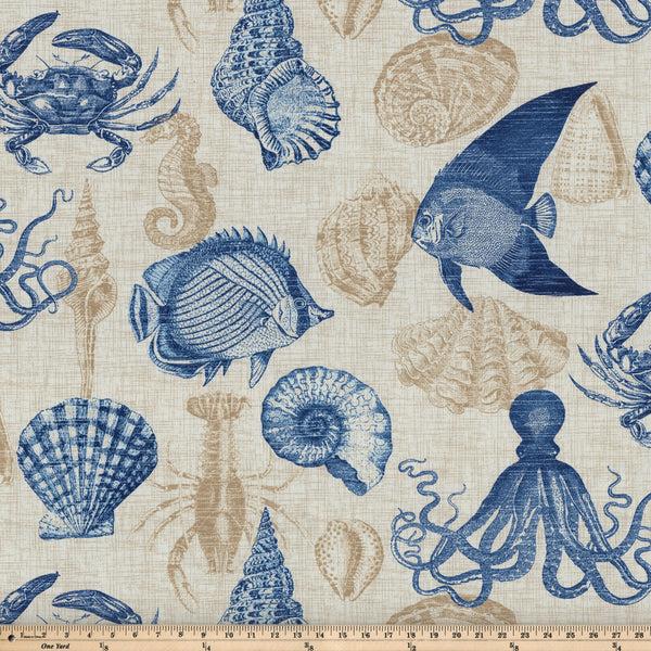 Pillow Perfect Sealife Marine Fabric