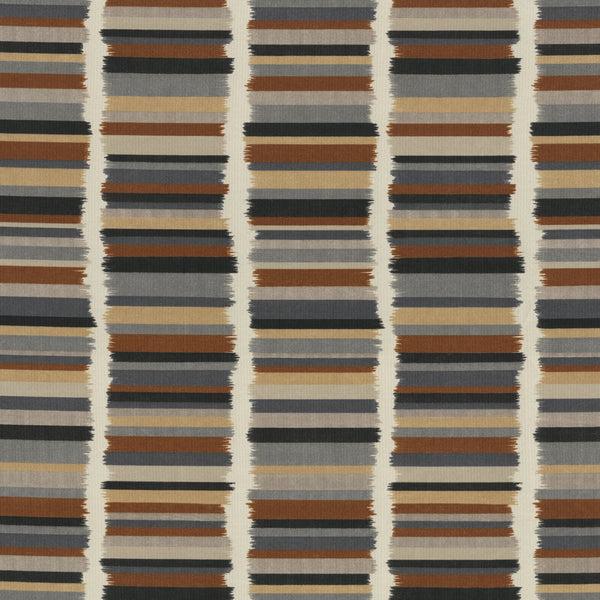 pillow perfect Solar Stripe Ebony Fabric