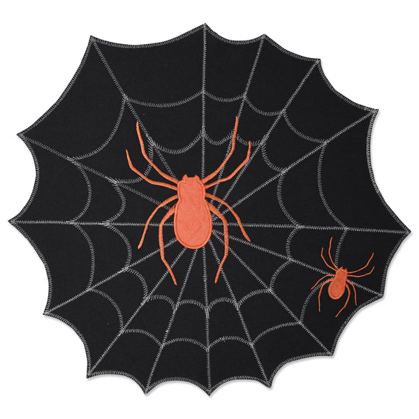 pillow perfect Spider Web Black Placemat (Set of 2)