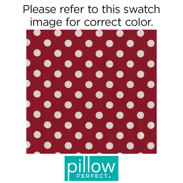 Pillow Perfect Polka Dot Red Rectangle Throw Pillow (Set Of 2)