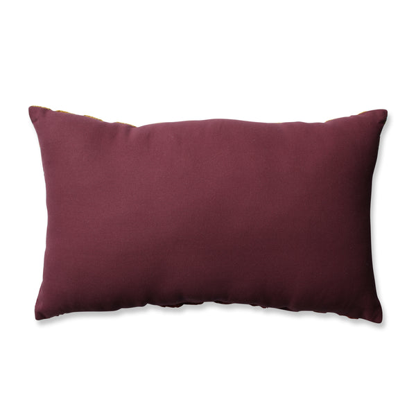 Pillow Perfect Samba Cinnamon-Spice-Black Rectangular Throw Pillow