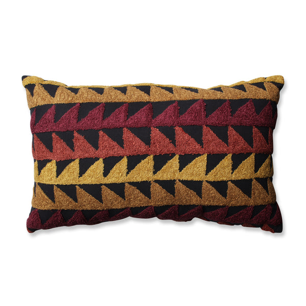pillow perfect Samba Cinnamon-Spice-Black Rectangular Throw Pillow