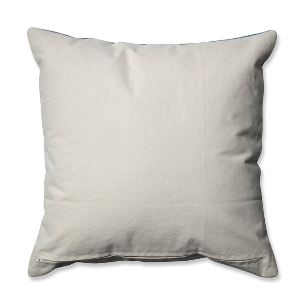 Pillow Perfect Triangle Grid Blue-Grey 16.5-Inch Throw Pillow