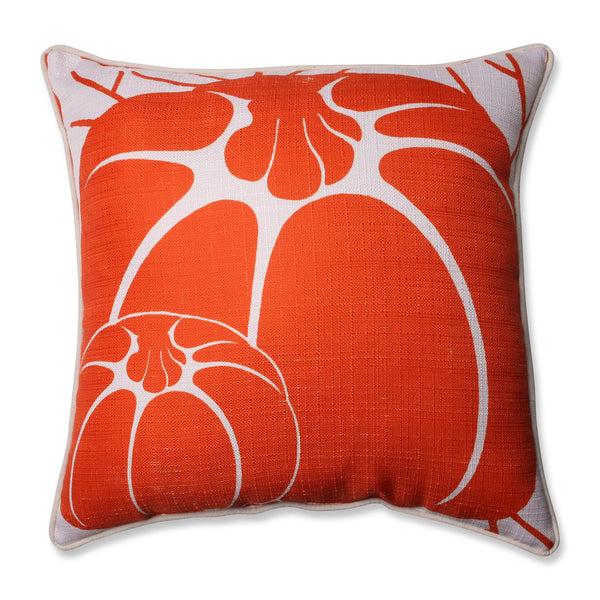 pillow perfect Two Pumpkins Beige 16.5-Inch Corded Throw Pillow