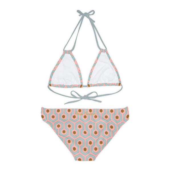 Pin Up Girl Alex Antoinette Hotel Hexagon Strappy Bikini Set | Pinup Couture Swim