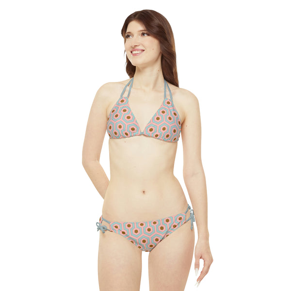 Pin Up Girl Alex Antoinette Hotel Hexagon Strappy Bikini Set | Pinup Couture Swim