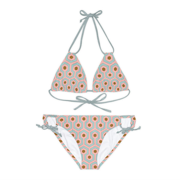 pin up girl Alex Antoinette Hotel Hexagon Strappy Bikini Set | Pinup Couture Swim