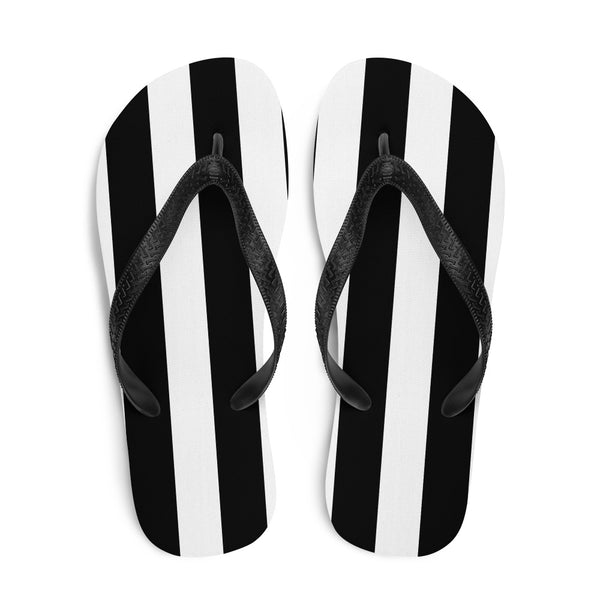 Pin Up Girl Amie Thong Flip-Flop Beach Sandals In Mark Stripe | Pinup Couture Relaxed