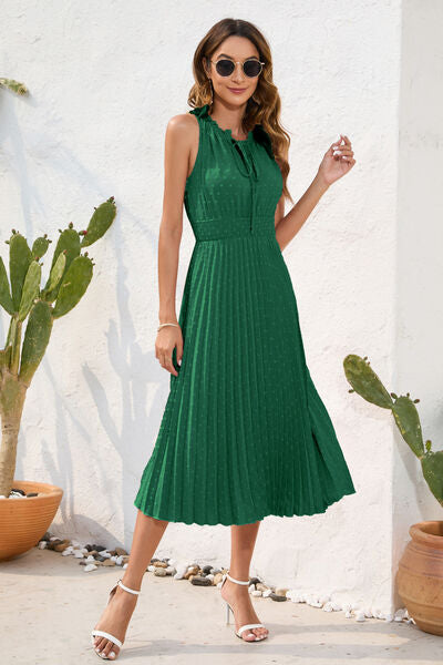 pin up girl Apulia Tie Neck Sleeveless Dress | 7 Colors