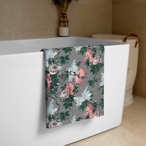 pin up girl Arden J'adore Bella Roses Beach & Bath Towel | Pinup Couture Home