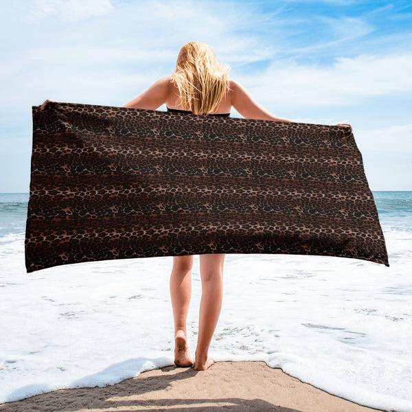 pin Up Girl Arden OG Leopard Beach & Bath Towel | Pinup Couture Home