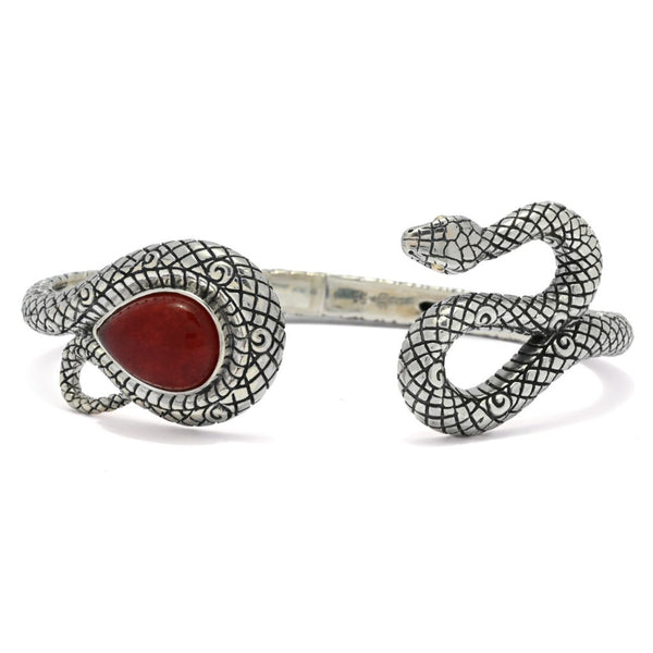 Pin Up Girl Artisan Silver By Samuel B. Choice Of 14x10mm Gemstone Year Of The Snake Bracelet