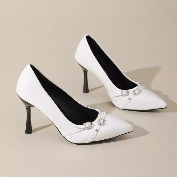 Pin Up Girl Aurora Point Toe Stiletto Pumps | 3 Colors | Poundton