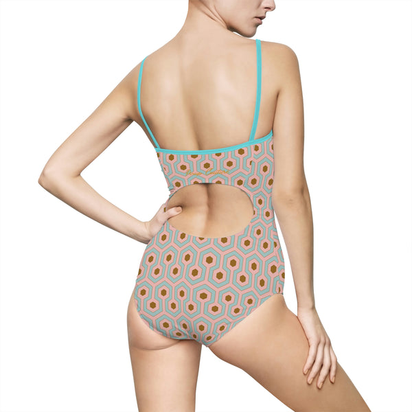 Pin Up Girl Devon Antoinette Hotel Hexagon Strappy One-piece Swimsuit | Pinup Couture Swim