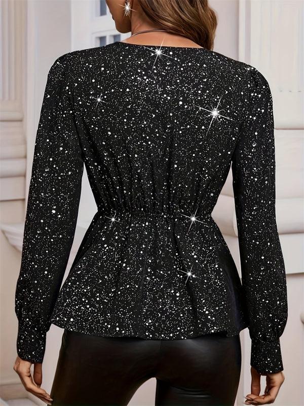 Pin Up Girl Eloisa Asymmetrical Hem Wrap Blouse | 2 Colors | Poundton