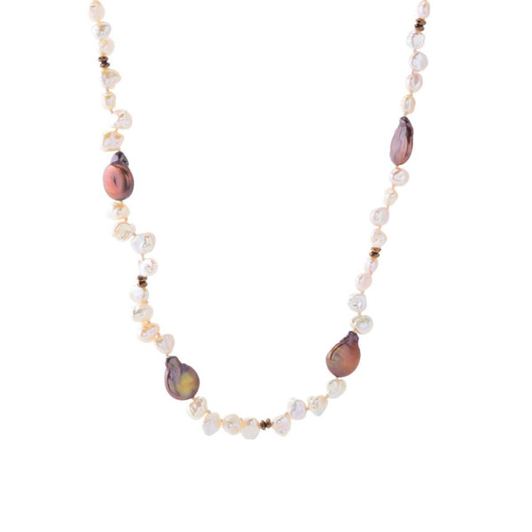 pin up girl Far East Jewelry Keshi Cultured Pearl 40" "Endless" Strand Necklace