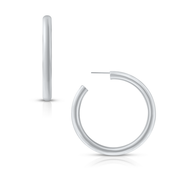 Pin Up Girl Flora Large Hoop Earring | Gold And Silver