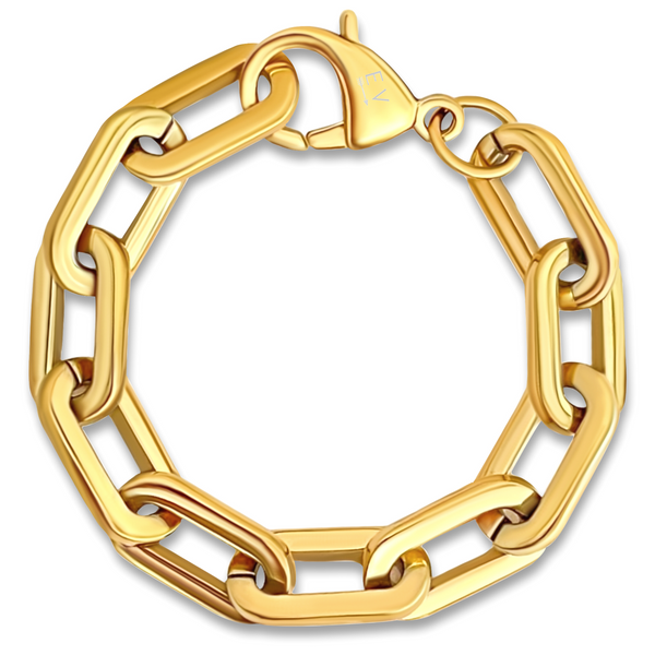 Pin Up Girl Gage Oversized Link Bracelet | Gold And Silver