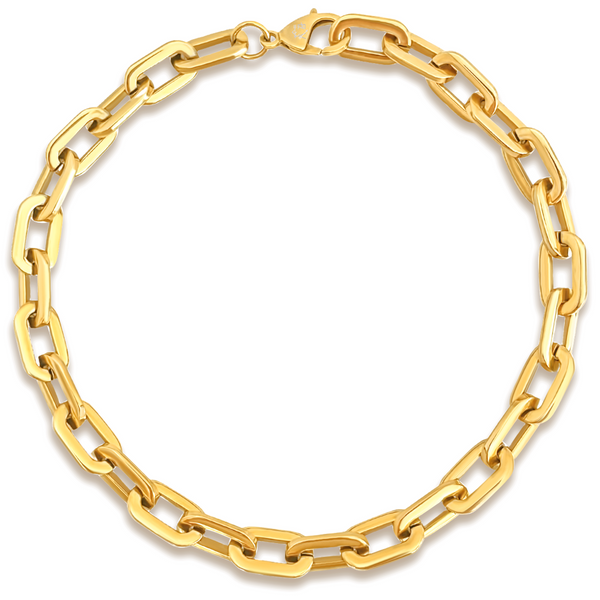 Pin Up Girl Gage Oversized Link Necklace | Gold And Silver